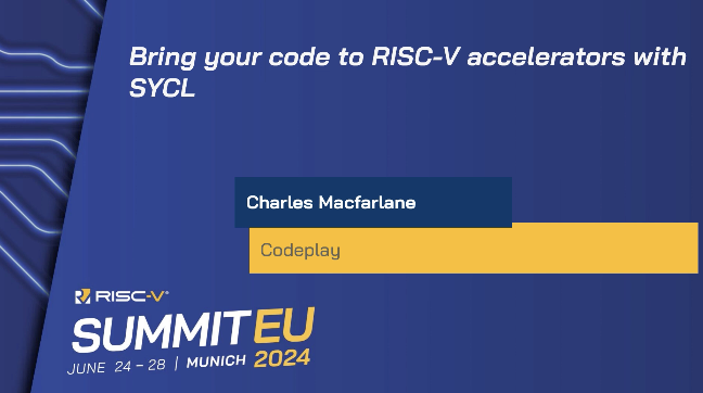 Bring your code to RISC-V accelerators with SYCL Image